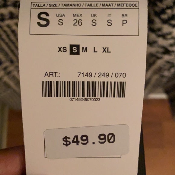 Zara houndstooth dress. BNWT - Picture 5 of 5